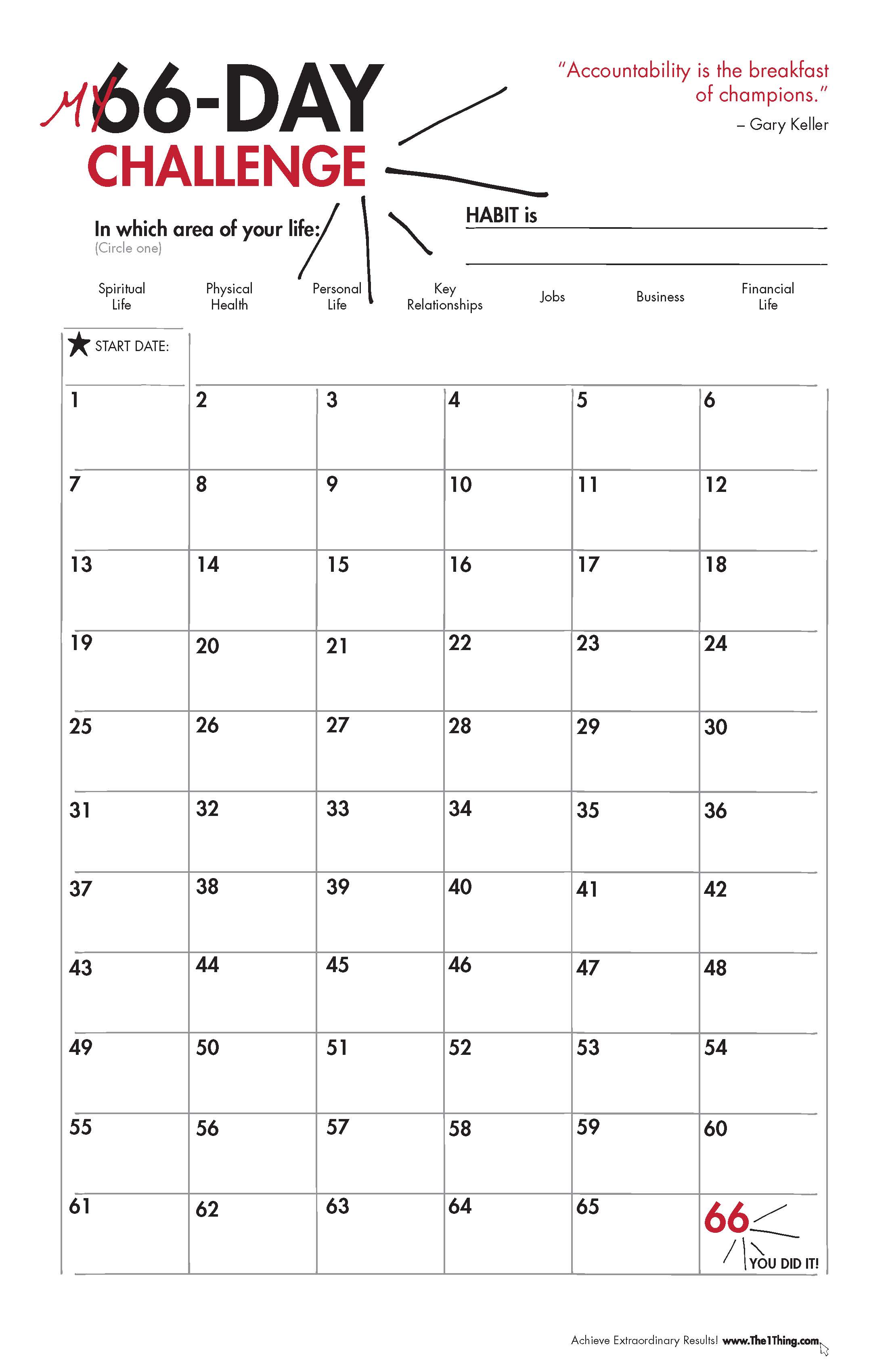 We Dare You to Take a 66Day Challenge